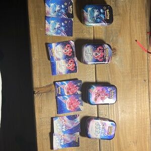 Empty Paldean fates mini tins lot